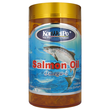 金蓋Ω-3三文魚油 (Ω-3 Salmon Fish Oil) 300's